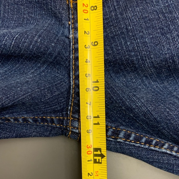 Chico’s Denim Jeans size 2 Short/12 Short Straight Leg Mid Rise Stretch 30”x28” - Picture 8 of 13
